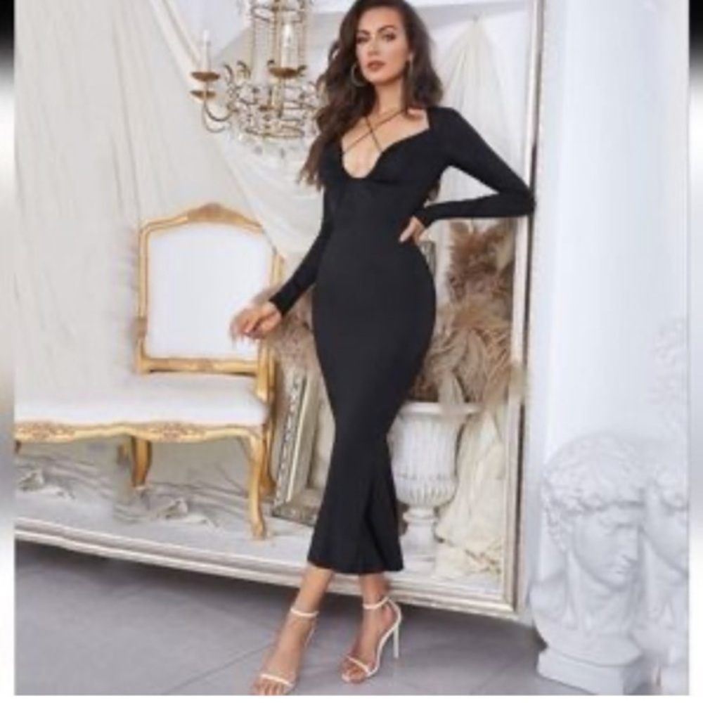 Jason Wu black goth style Halloween black dress $320